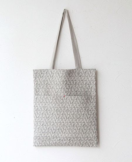 ミナペルホネン　post bag   lintu   white