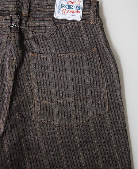 COLIMBO ������ CARBONDALE TROUSERS (BROWN STRIPE)