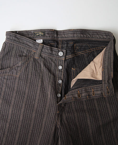 COLIMBO ������ CARBONDALE TROUSERS (BROWN STRIPE)