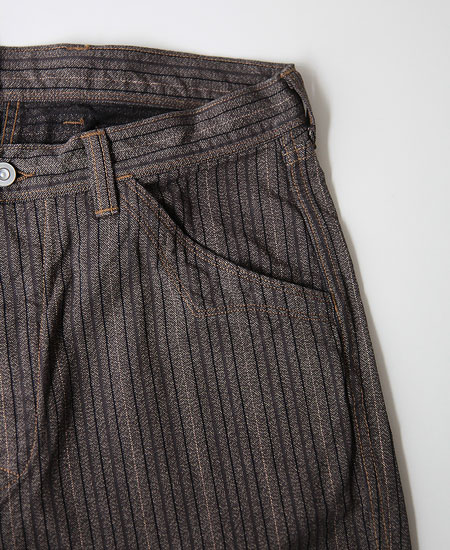 COLIMBO ������ CARBONDALE TROUSERS (BROWN STRIPE)