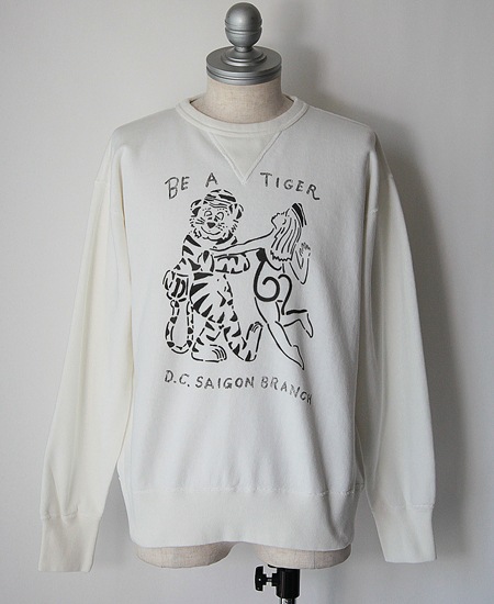 COLIMBO ������  JACKSONVILLE ATHLE SHIRT " BE A TIGER " (MILKY WHITE)