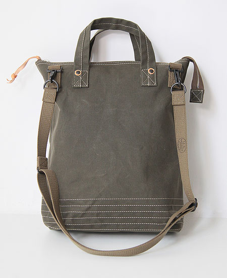 COLIMBO ������ TROOPER'S CANVAS TOTE - CUSTOM - (OLIVE)