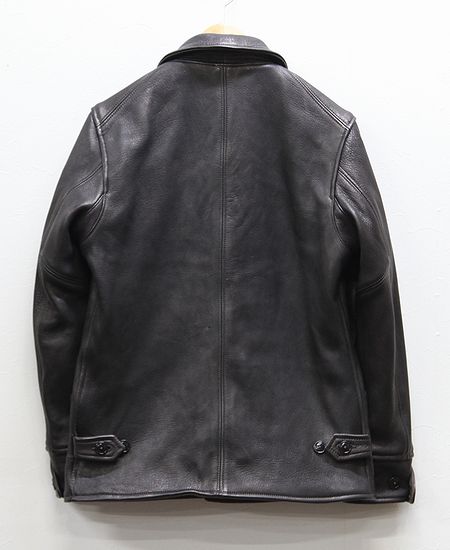 即決■COLIMBOコリンボ 12701 STOCKMAN'S LEATHER COAT ストックマンズレザーコート42 ブラック メンズ