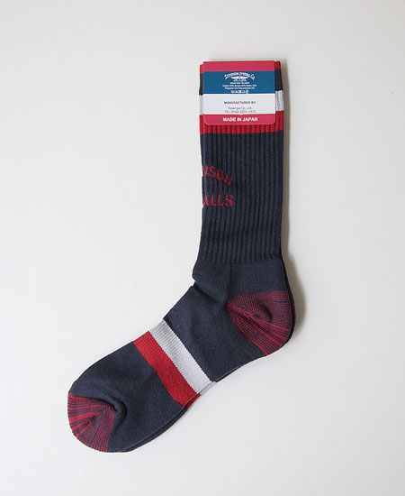 STEVENSON OVERALL CO. ���ƥ����֥󥽥� �����С������� OVER THE CALF ATHLETIC SOCKS (NAVY)