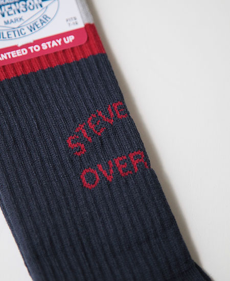 STEVENSON OVERALL CO. ���ƥ����֥󥽥� �����С������� OVER THE CALF ATHLETIC SOCKS (NAVY)