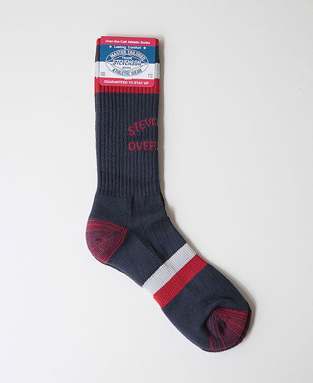 STEVENSON OVERALL CO. ���ƥ����֥󥽥� �����С������� OVER THE CALF ATHLETIC SOCKS (NAVY)