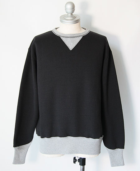 COLIMBO  KEYSTONE SWEAT SHIRT DUO-TONE (BLACK  GRAY)
