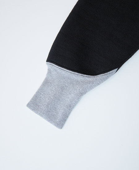 COLIMBO  KEYSTONE SWEAT SHIRT DUO-TONE (BLACK  GRAY)