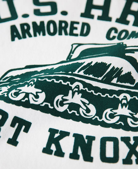 COLIMBO ������ NORWALK TEE SHIRT S/S " TANK COMMAND " (IVORY WHITE)