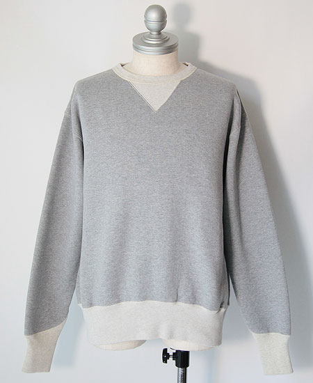 COLIMBO  KEYSTONE SWEAT SHIRT DUO-TONE (GRAY  OATMEAL)