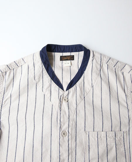 フリーホイーラーズ　ベースボールシャツ フリーホイーラーズ ベースボールシャツ NATURAL×NAVY