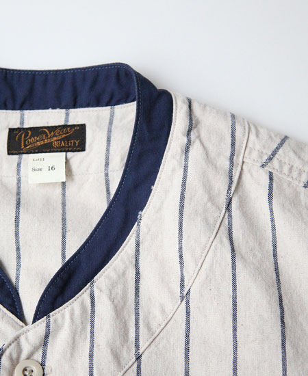 FREEWHEELERS フリーホイーラーズ BASEBALL SHIRTS (NATURAL × NAVY)