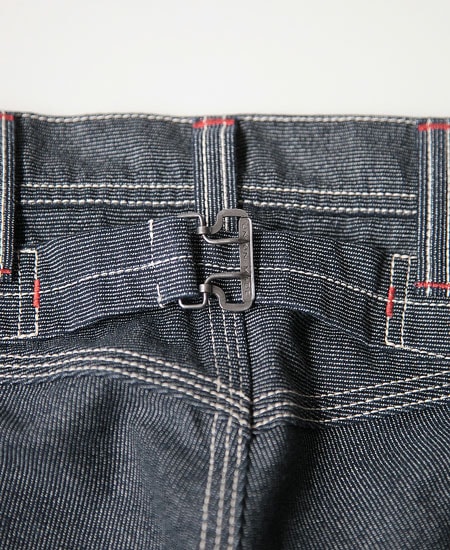 FREEWHEELERS ե꡼ۥ顼 " DERRICKMAN " OVERALLS (NAVY PIN STRIPE)