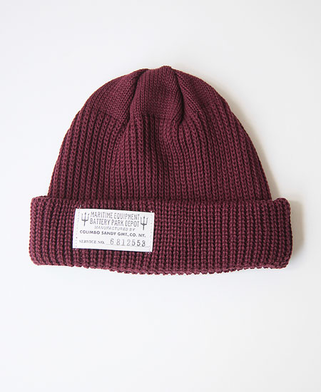 COLIMBO ������ SOUTH FORK KNIT CAP (MAROON)