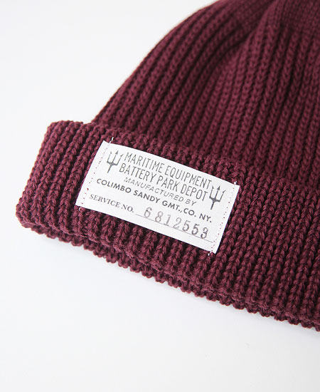 COLIMBO ������ SOUTH FORK KNIT CAP (MAROON)