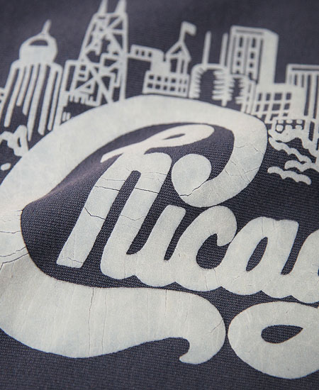 SECRET WORDS ��������å� ��� " CHICAGO " SECRET WEAVE SWEAT SHIRT  (EGGPLANT NAVY)