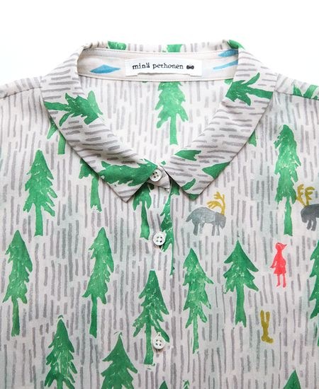 mina perhonen ミナペルホネン one day ワンデイ 襟付きブラウス