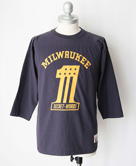 SECRET WORDS ��������å� ��� SECRET FOOTBALL T SHIRT " No1 " (EGG PLANT)
