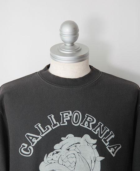 SECRET WORDS ��������å� ��� " CALIFORNIA BULLDOGS " SECRET WEAVE SWEAT SHIRT  (FADE BLACK)