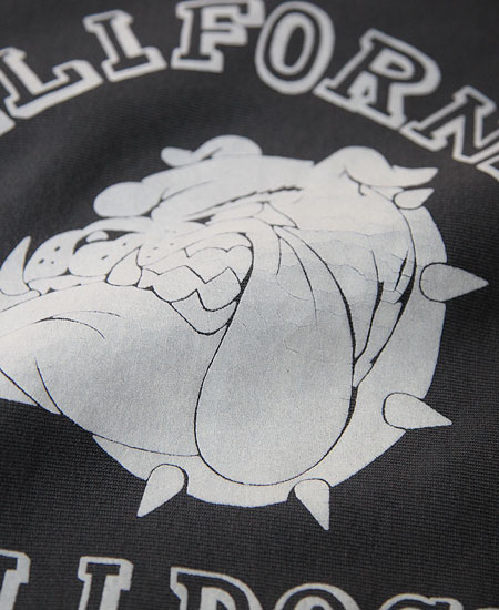 SECRET WORDS ��������å� ��� " CALIFORNIA BULLDOGS " SECRET WEAVE SWEAT SHIRT  (FADE BLACK)