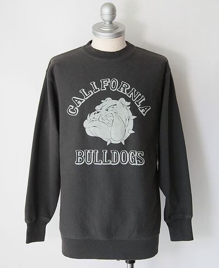 SECRET WORDS ��������å� ��� " CALIFORNIA BULLDOGS " SECRET WEAVE SWEAT SHIRT  (FADE BLACK)