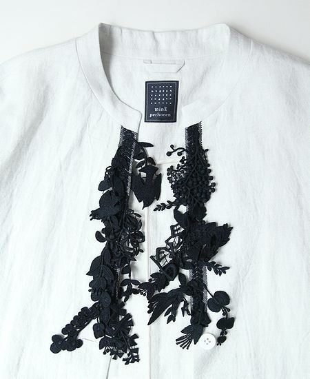 【定価8.2万】ミナペルホネン*jour コットンリネンコート*38 ミナペルホネン mina perhonen jour ジュール コート