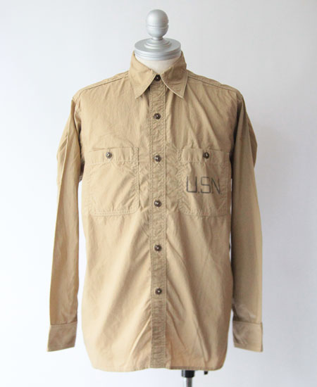 COLIMBO コリンボ 40S U.S.N UTILITY SHIRT TYPE N-3 CUSTOM (DESERT SAGE)