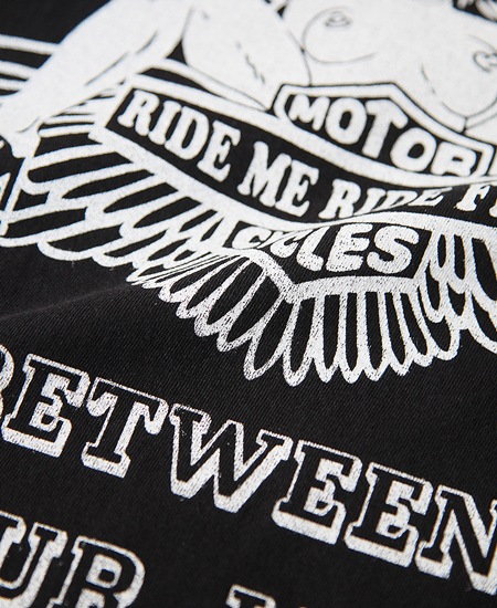 SECRET WORDS ��������å� ��� " RIDE ME RIDE FREE " S/S T-SHIRT (DEEP BLACK)