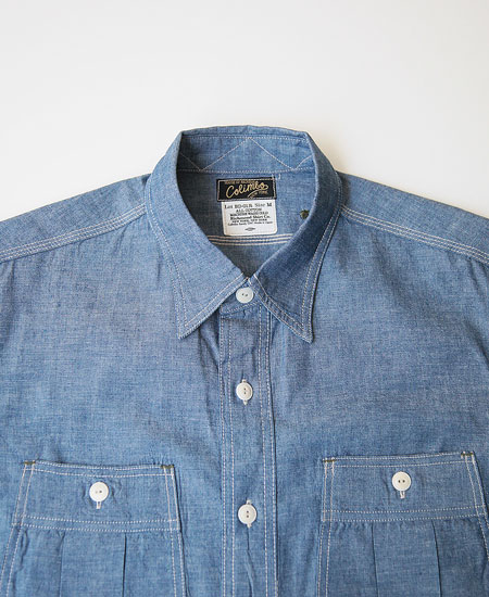 COLIMBO  WEST RUSSELL WORK SHIRT L/S (INDIGO)