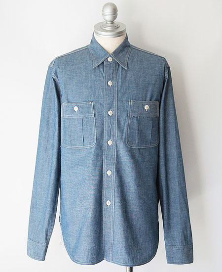 COLIMBO  WEST RUSSELL WORK SHIRT L/S (INDIGO)