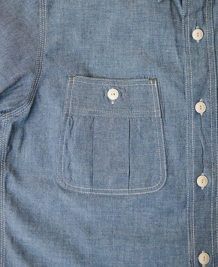 COLIMBO  WEST RUSSELL WORK SHIRT L/S (INDIGO)