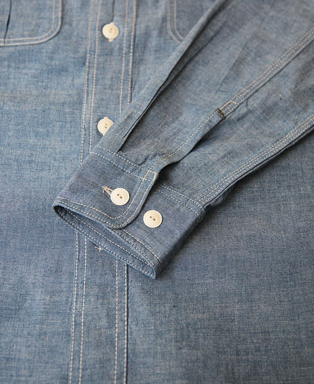 COLIMBO  WEST RUSSELL WORK SHIRT L/S (INDIGO)