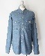 COLIMBO  WEST RUSSELL WORK SHIRT L/S (INDIGO)