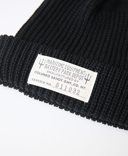 COLIMBO ������ SOUTH FORK KNIT CAP (BLACK)