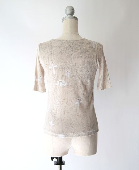 再値下げ　新品タグ付きミナペルホネンカットソーライズリー 新品未使用タグつき】ミナペルホネン カットソードレス vapaa 40