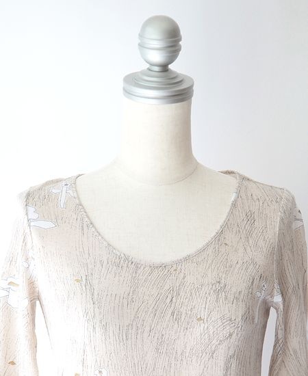 【クリーニング済】ミナペルホネン rain track サルエル 38 白 ミナペルホネン tambourine リネンダボッとパンツ 緩やか