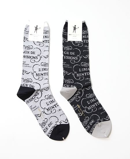 mintdesigns���ߥ�ȥǥ����� French Logo Socks