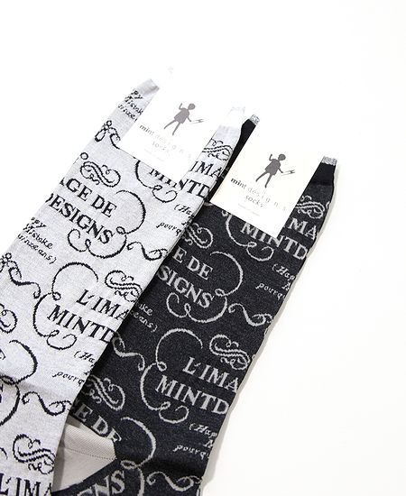 mintdesigns���ߥ�ȥǥ����� French Logo Socks