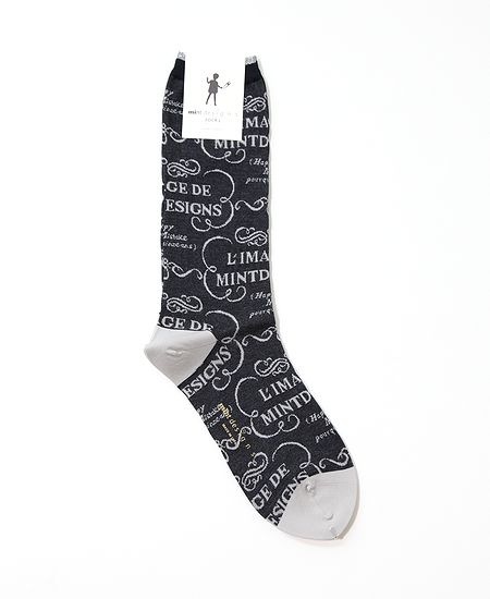 mintdesigns���ߥ�ȥǥ����� French Logo Socks