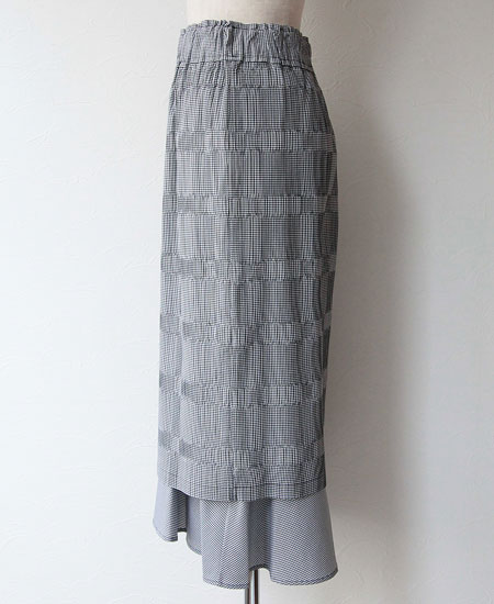 美品　mint designs巻スカート SKETCH mintdesigns スケッチ ミントデザインズ GINGHAM PLEATS SK