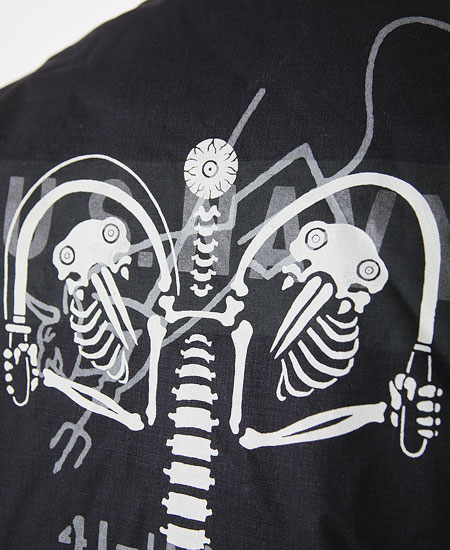 FREEWHEELERS �ե꡼�ۥ����顼�� " KNUCKLE BONES " ON " AAF 90thBG 400thBSQ " CIVILIAN DECK JACKET (DARK NAVY)