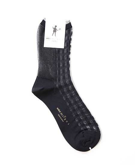 mintdesigns���ߥ�ȥǥ����� Gingham Check Socks