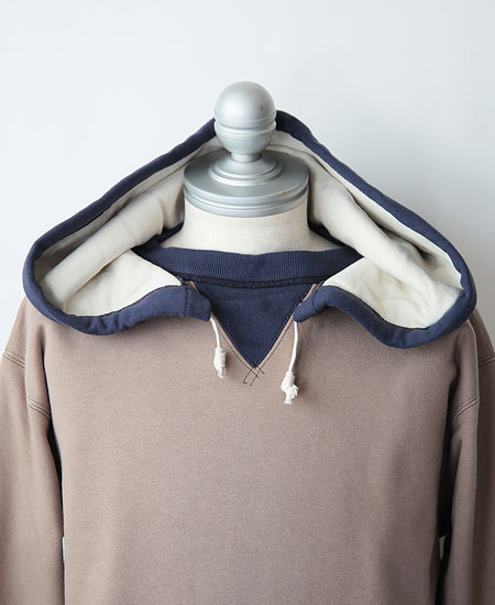 FREEWHEELERS �ե꡼�ۥ����顼�� AFTER HOOD SWEAT SHIRT " DOUBLE FACE " (MEDIUM GRAY �� OLD NAVY �� DRY CREAM)