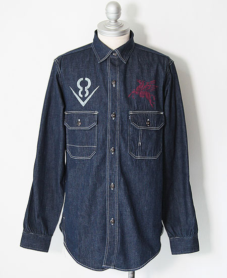 FREEWHEELERS �ե꡼�ۥ����顼�� " V8 ROADSTER " BIRNER MECHANIC SHIRT (8.5oz INDIGO DENIM)