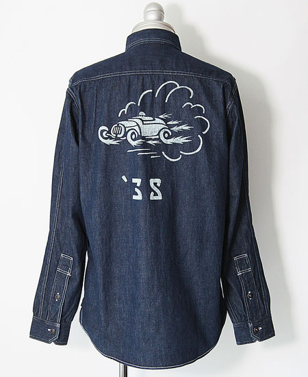 FREEWHEELERS �ե꡼�ۥ����顼�� " V8 ROADSTER " BIRNER MECHANIC SHIRT (8.5oz INDIGO DENIM)