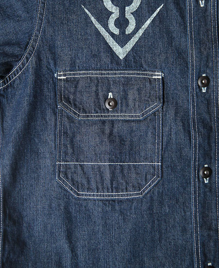 FREEWHEELERS �ե꡼�ۥ����顼�� " V8 ROADSTER " BIRNER MECHANIC SHIRT (8.5oz INDIGO DENIM)
