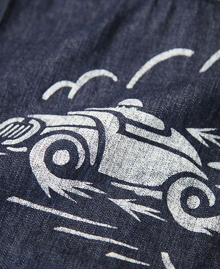 FREEWHEELERS �ե꡼�ۥ����顼�� " V8 ROADSTER " BIRNER MECHANIC SHIRT (8.5oz INDIGO DENIM)