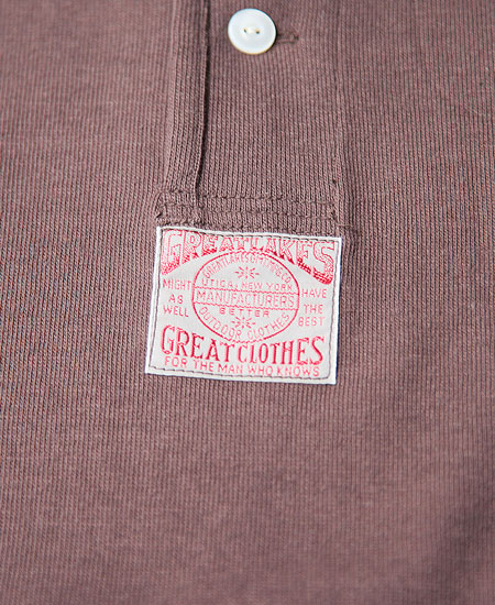 FREEWHEELERS �ե꡼�ۥ����顼�� HENLEY NECKED SHORT SLEEVE SHIRTS (COALTAR)