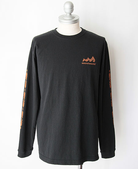 SECRET WORDS å  NATIVE PATTERN LONG SLEEVE T-SHIRT (BLACK)