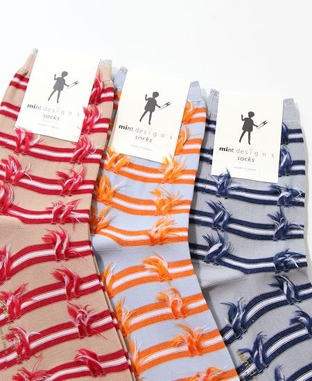 mintdesigns���ߥ�ȥǥ����� Ribbon Jacquard Socks